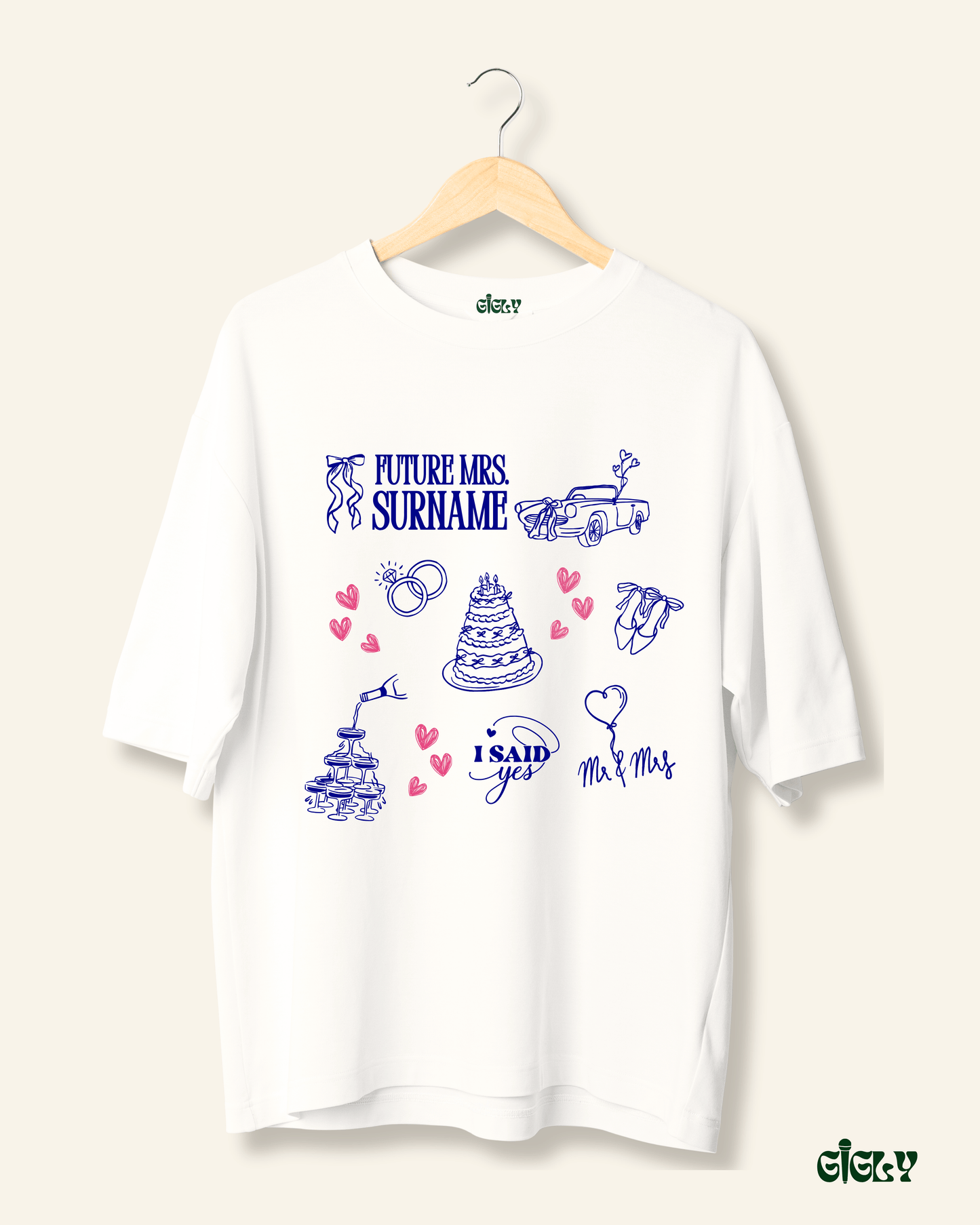 future mrs. oversized tee