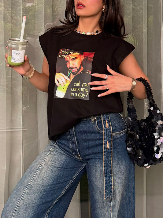 drake matcha oversized tank