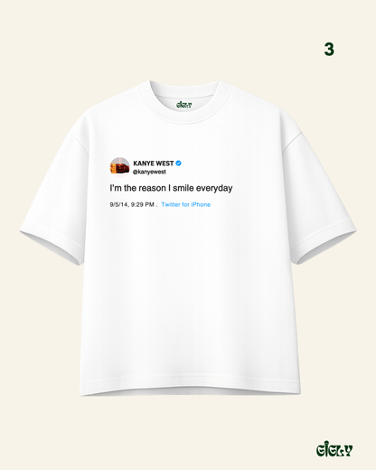 kanye tweet oversized tee