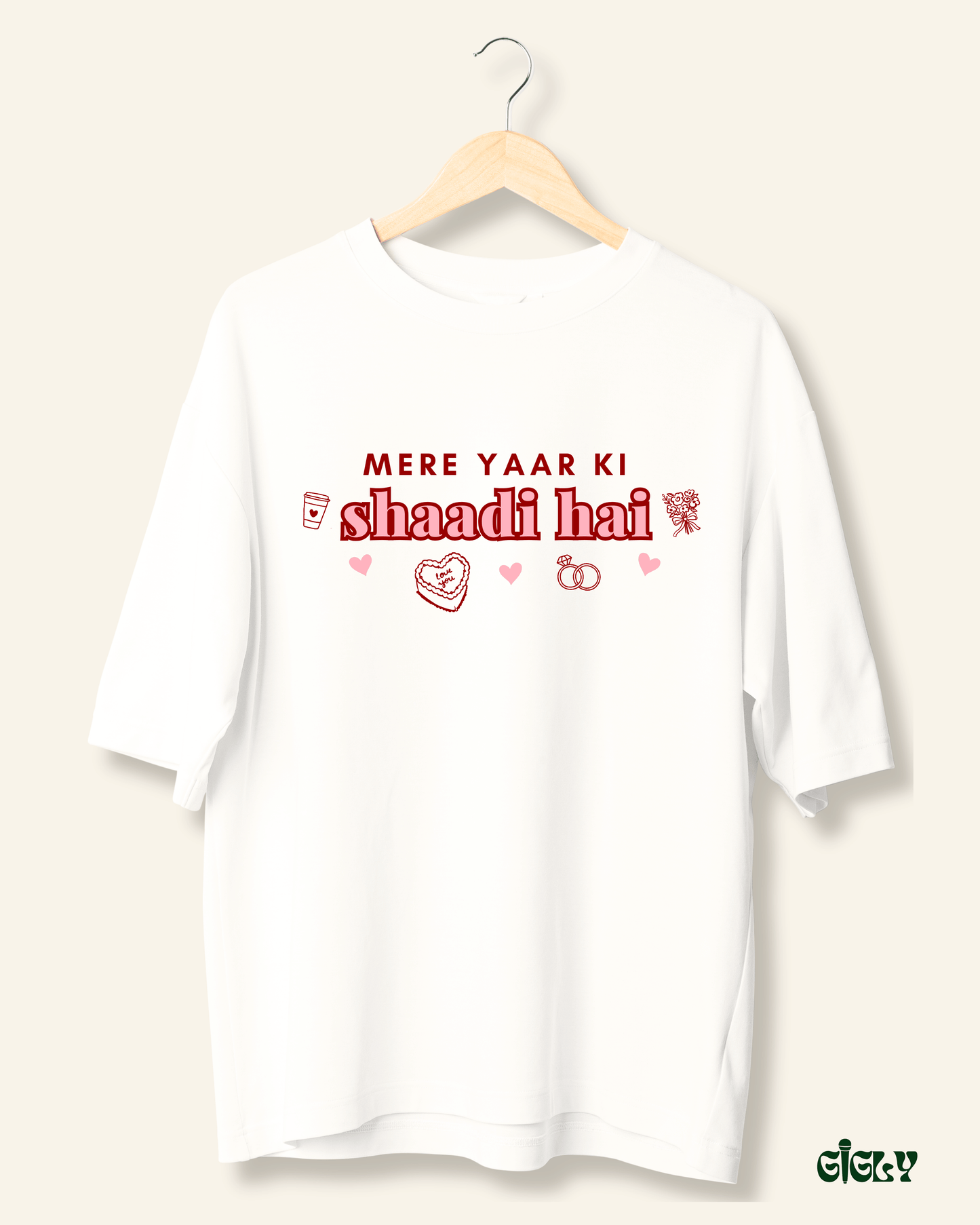 shaadi hai oversized tee
