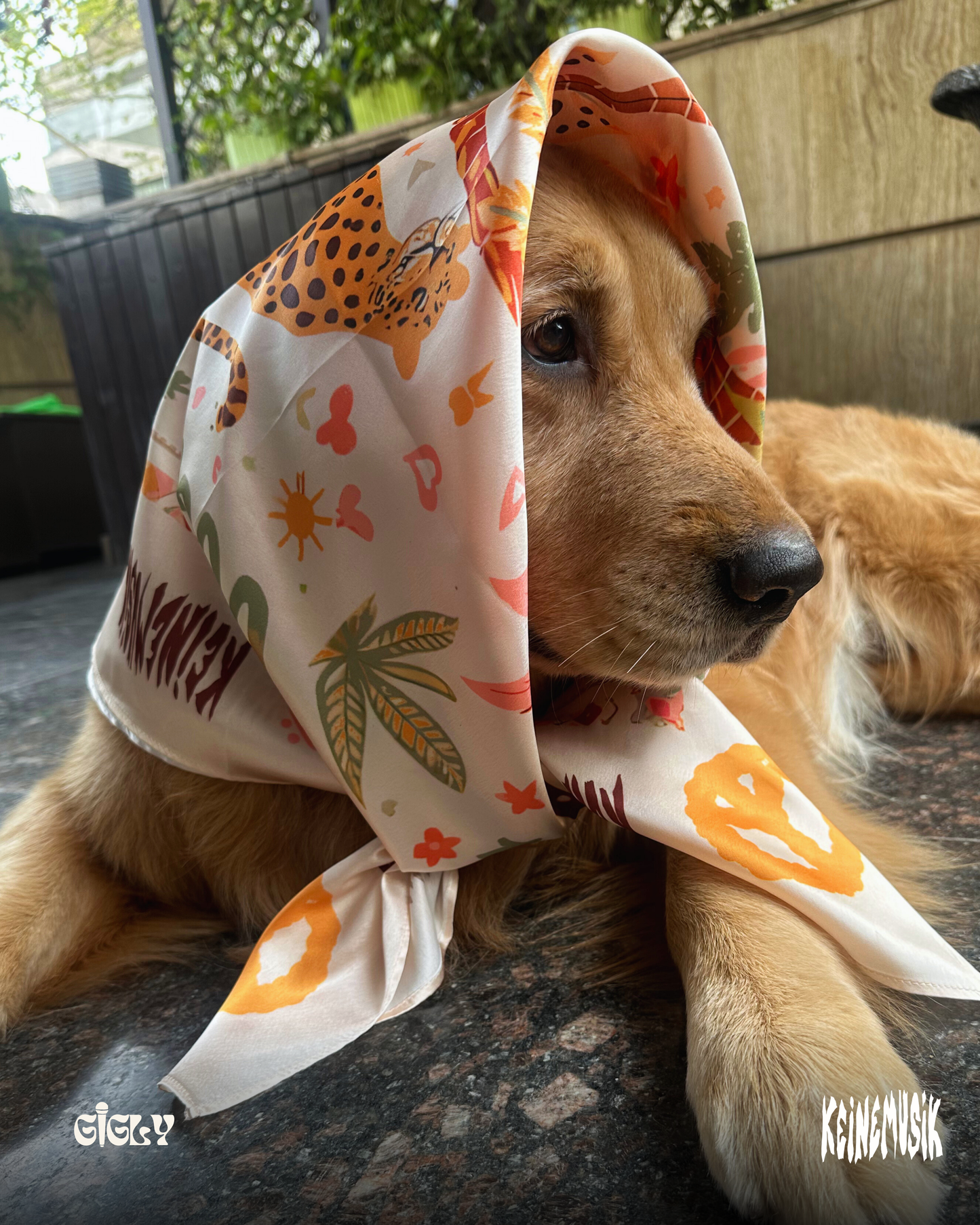 keinemusik japanese silk scarf