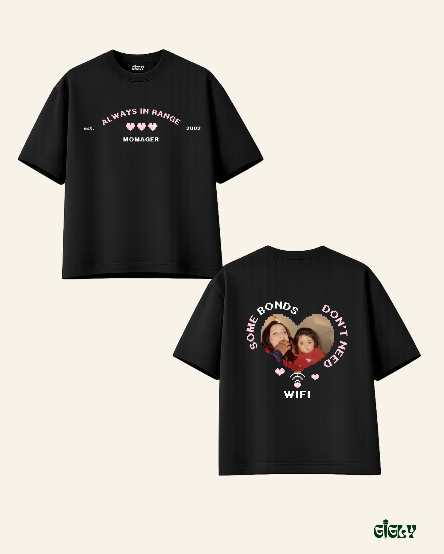 momager custom oversized tee