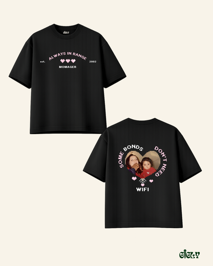 momager custom oversized tee