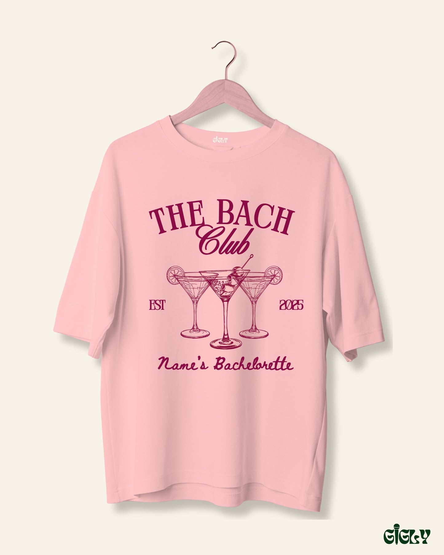 custom bach oversized tee