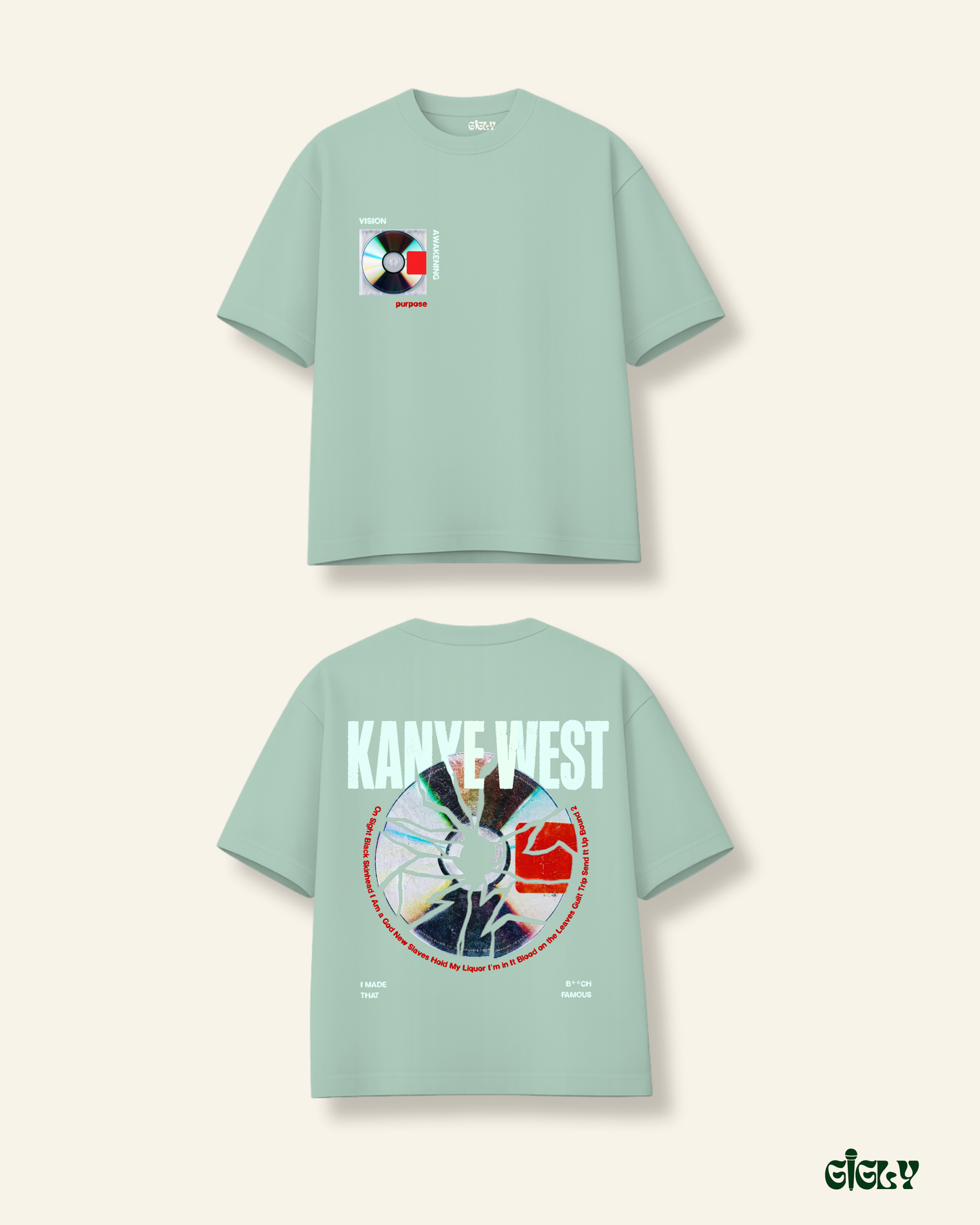 kanye vision oversized tee