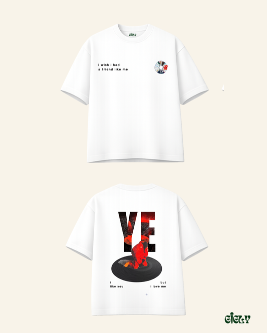 kanye vinyl oversized tee