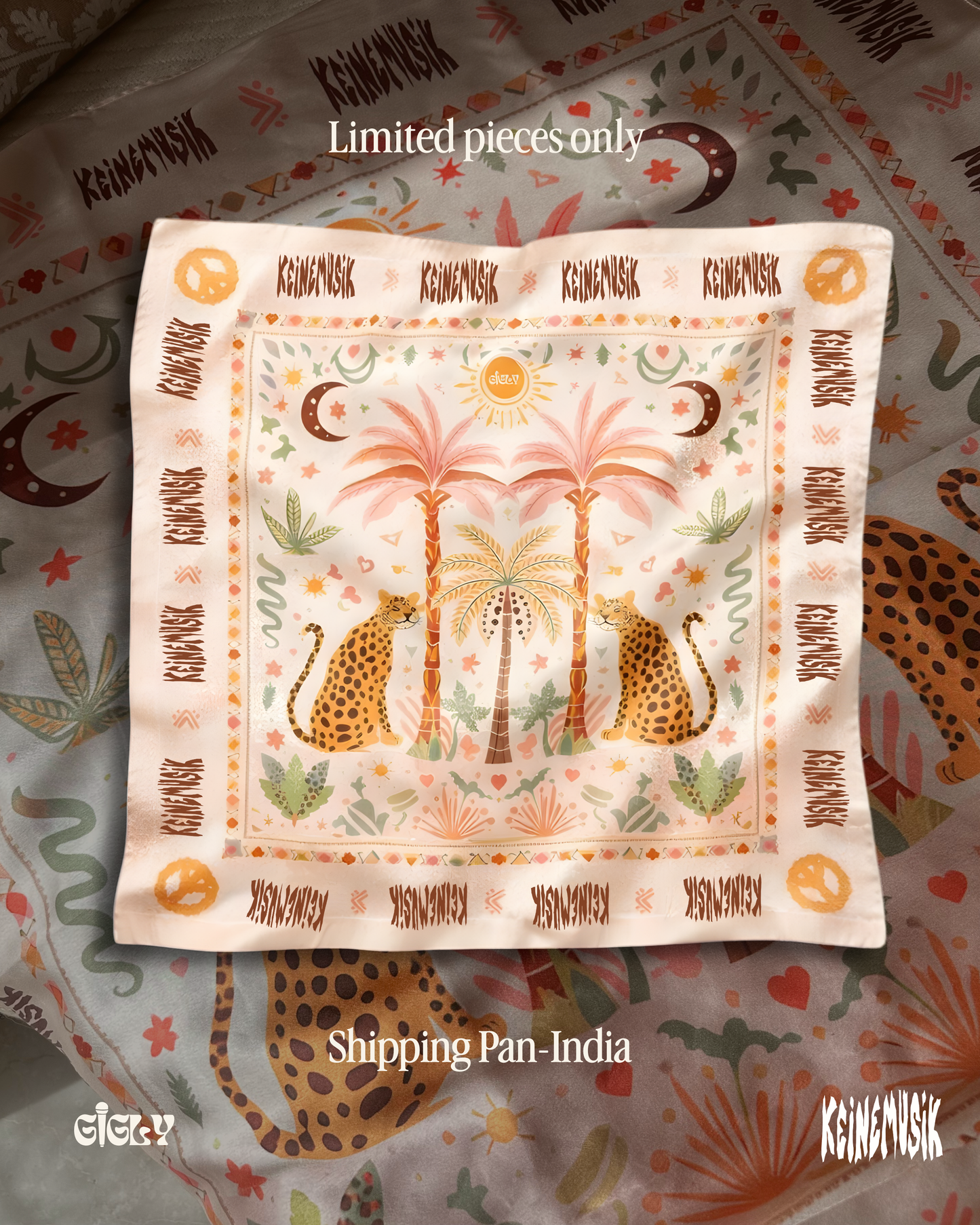 keinemusik japanese silk scarf