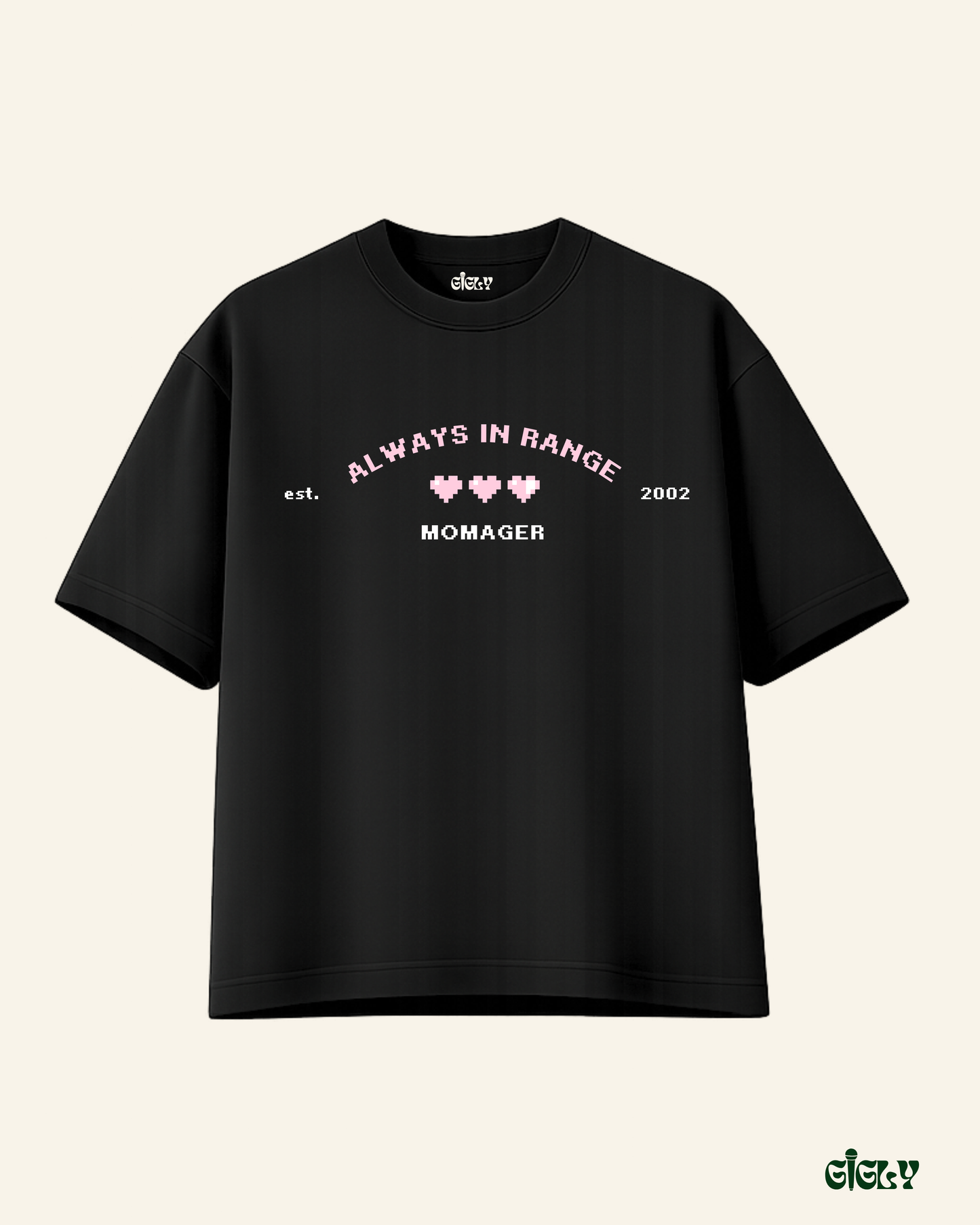 momager custom oversized tee