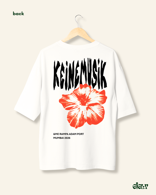 keinemusik floral white oversized tee