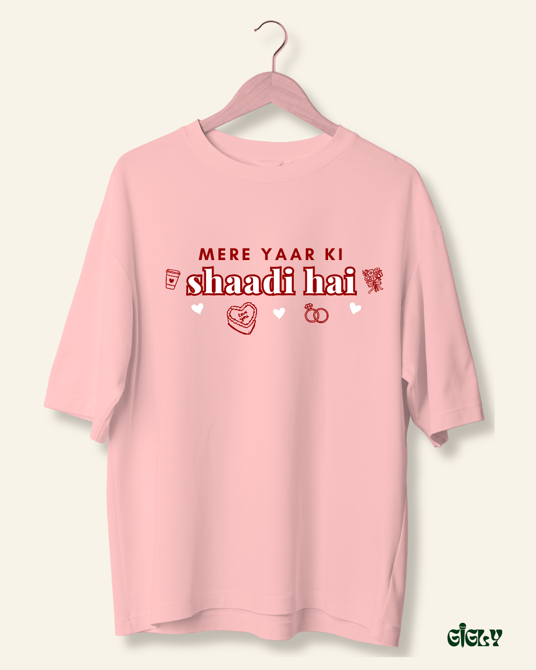 shaadi hai oversized tee