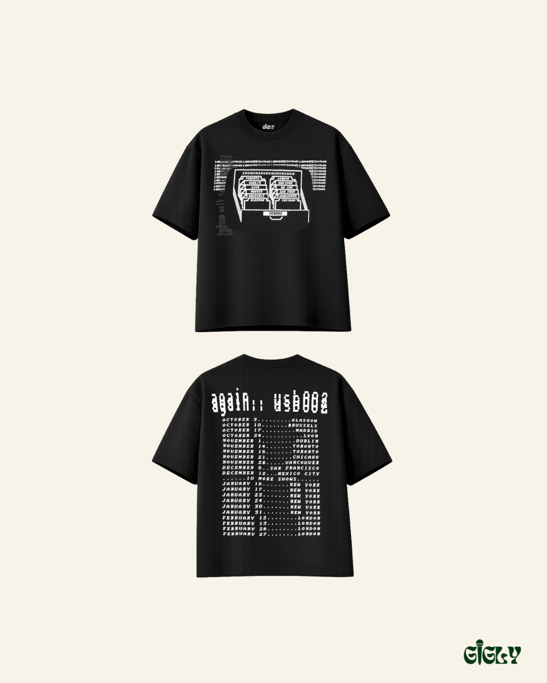 again usb oversized tee