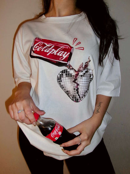 coldplay oversized tee
