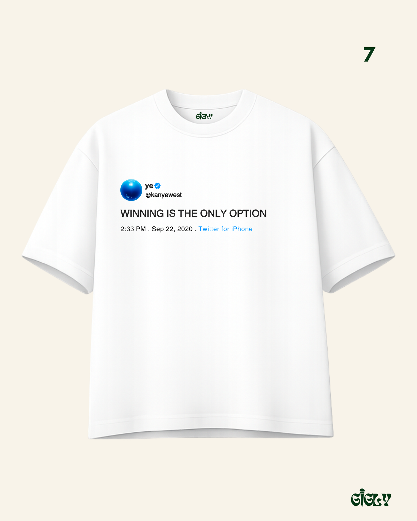 kanye tweet oversized tee