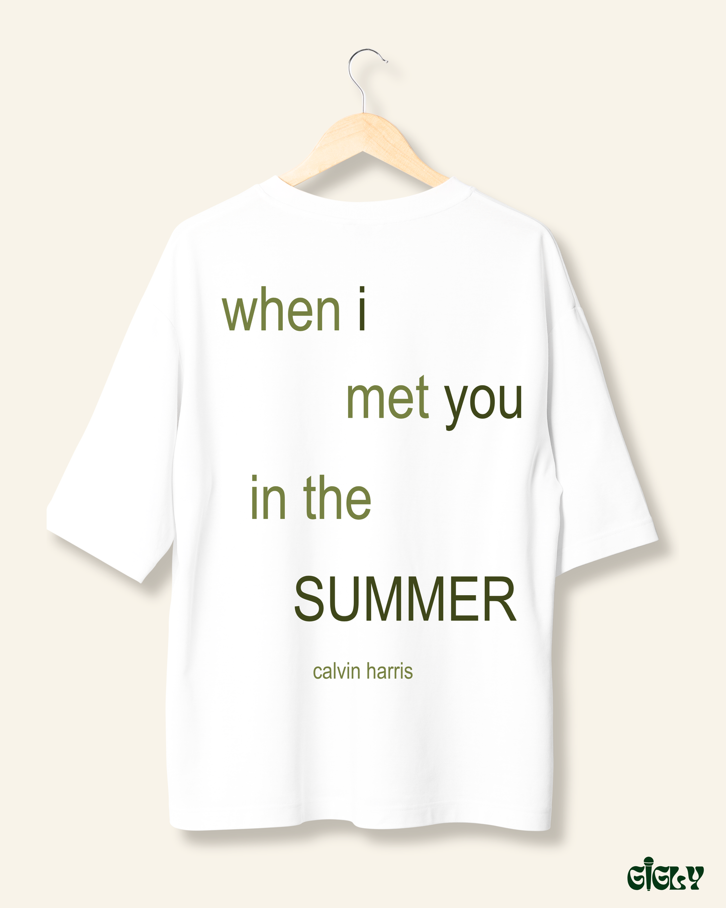 summer body calvin harris oversized tee