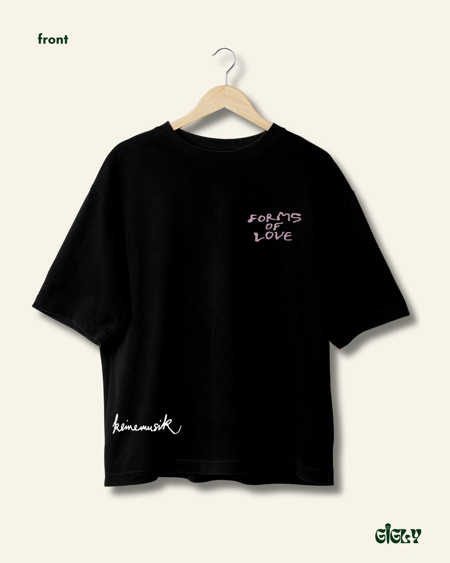 keinemusik forms of love oversized tee