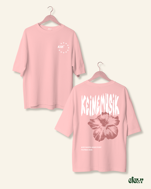 keinemusik floral pink oversized tee