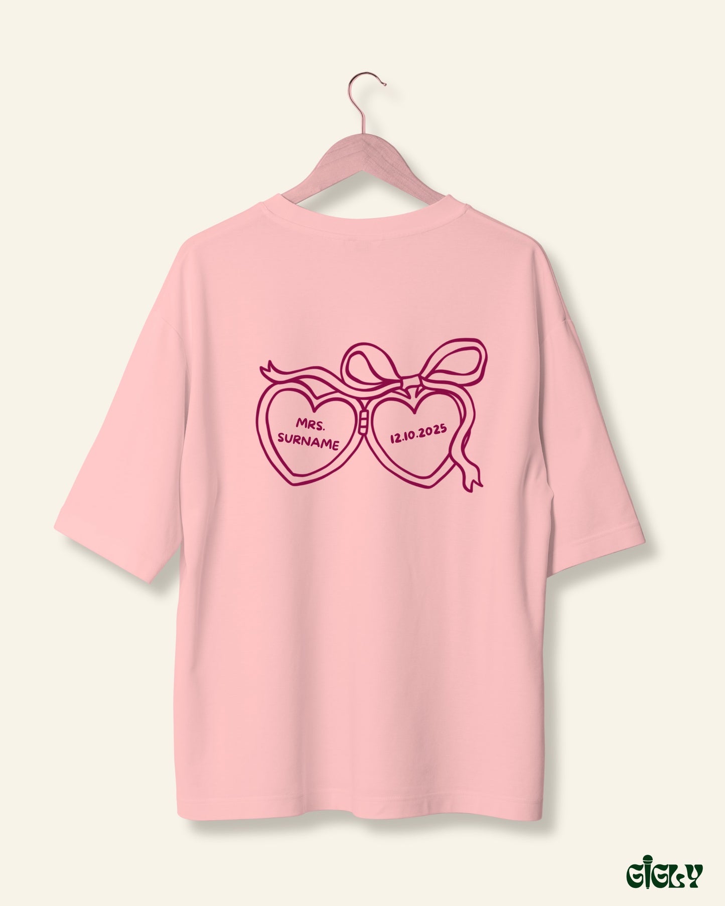 custom bach oversized tee