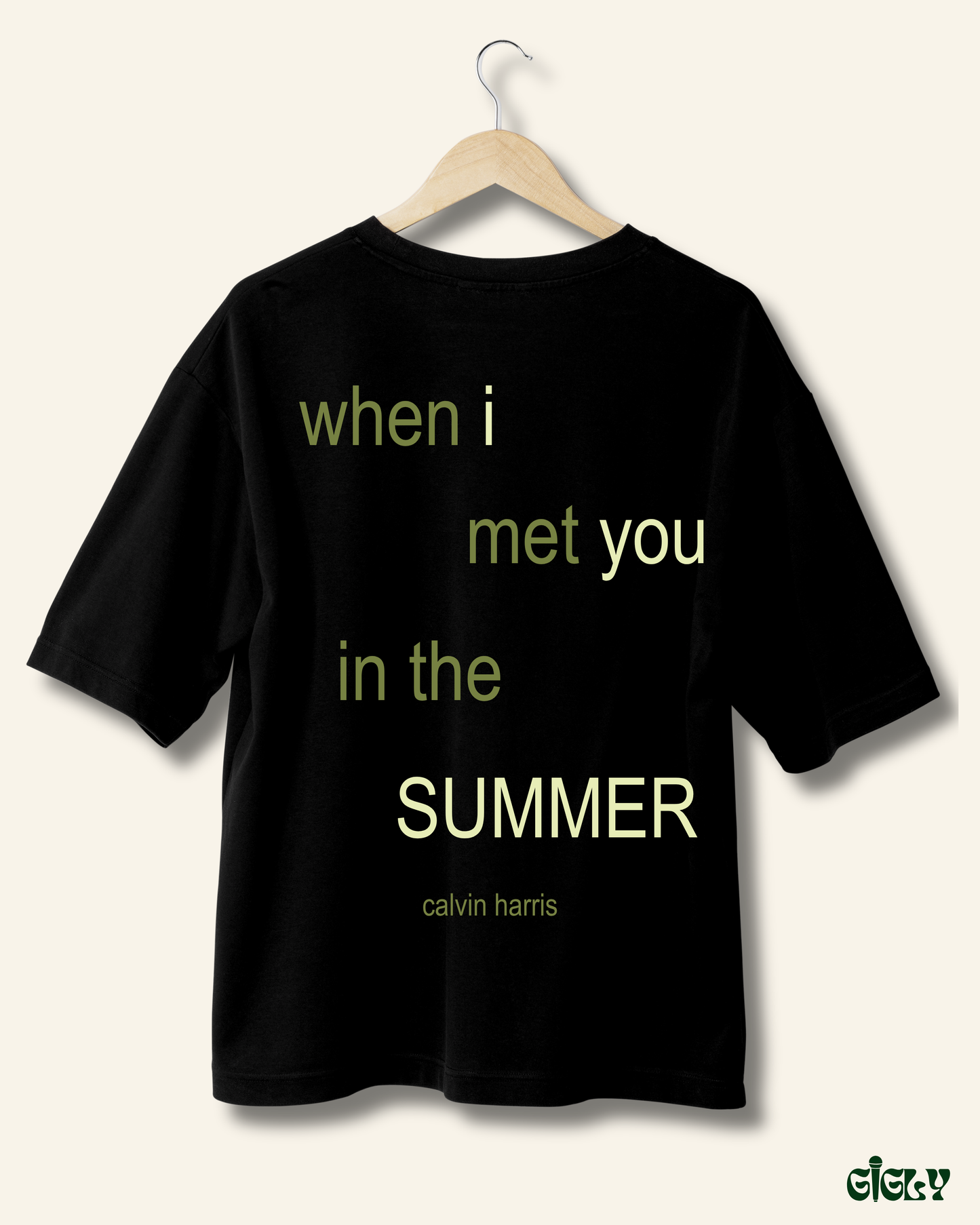 summer body calvin harris oversized tee