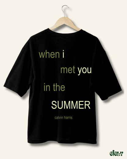 summer body calvin harris oversized tee