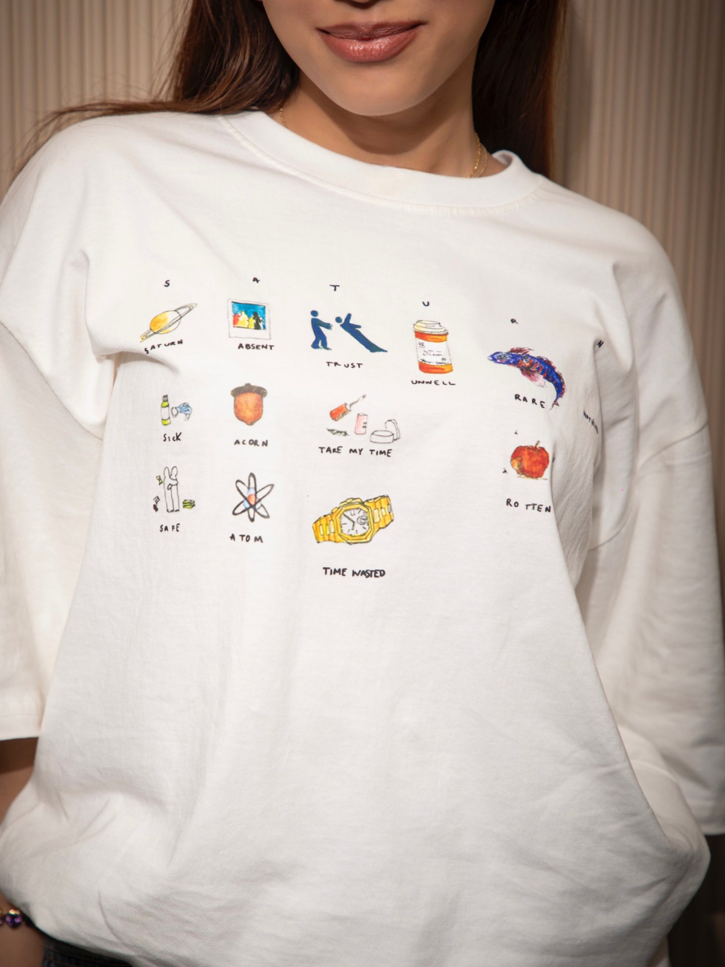 saturn sza oversized tee