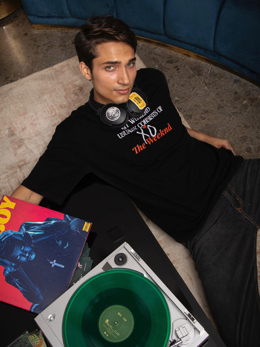 weeknd spotify oversized tee