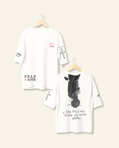 travis pray4love oversized tee
