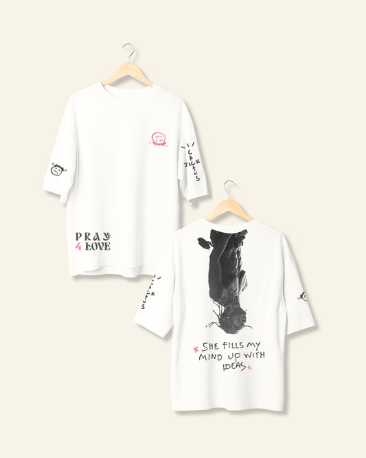 travis pray4love oversized tee