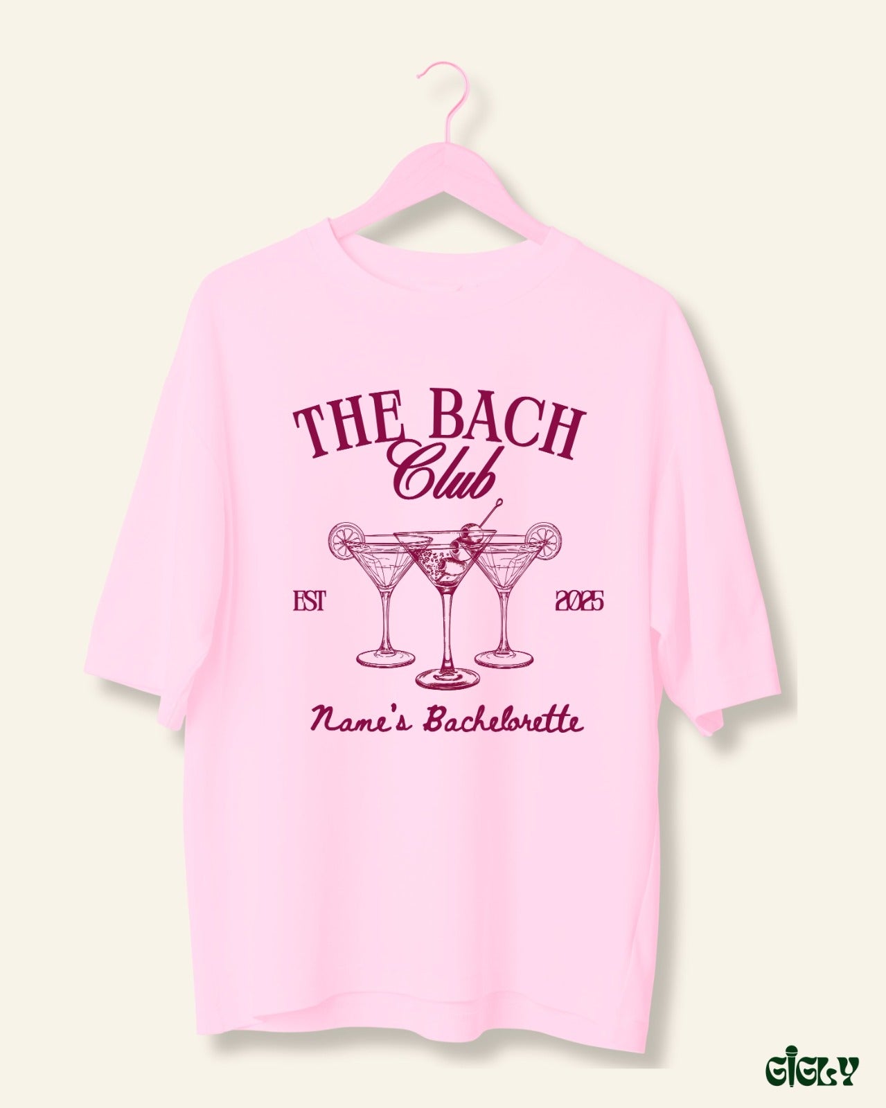 custom bach oversized tee
