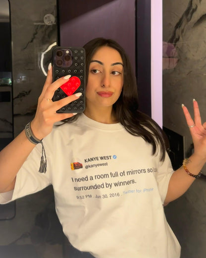 kanye tweet oversized tee