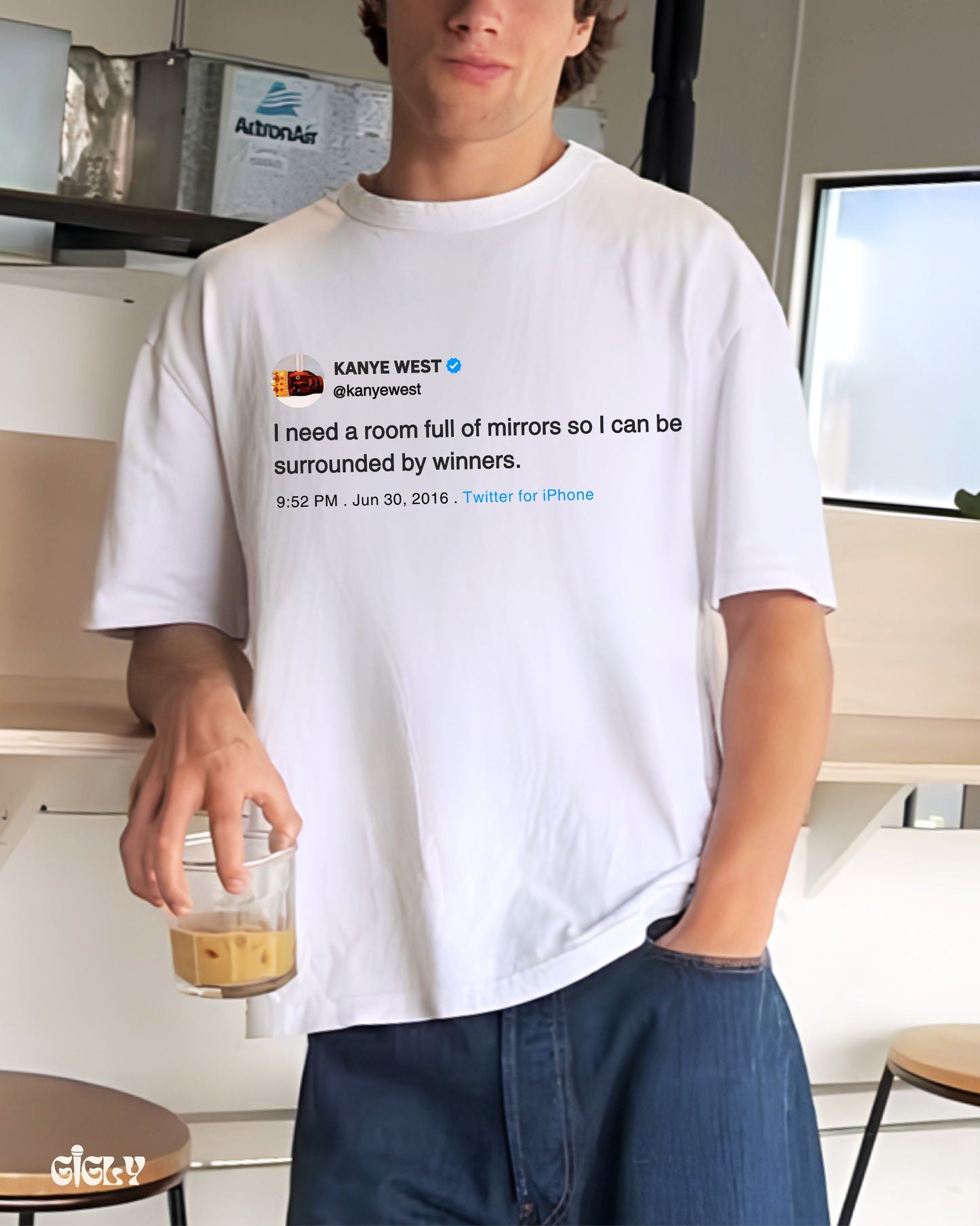 kanye tweet oversized tee