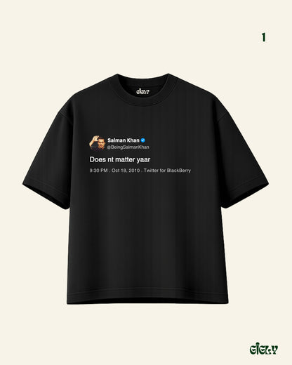 salman tweet oversized tee