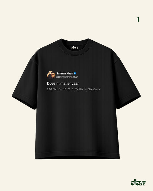 salman tweet oversized tee