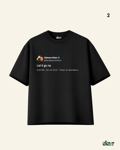 salman tweet oversized tee