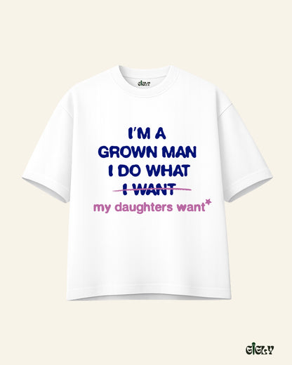 dad life oversized tee