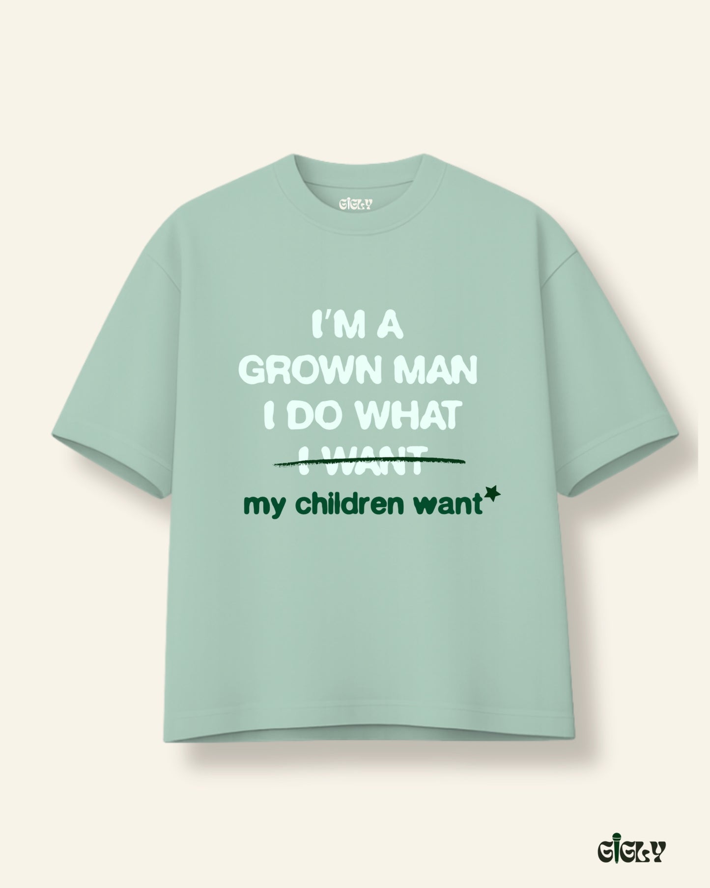 dad life oversized tee