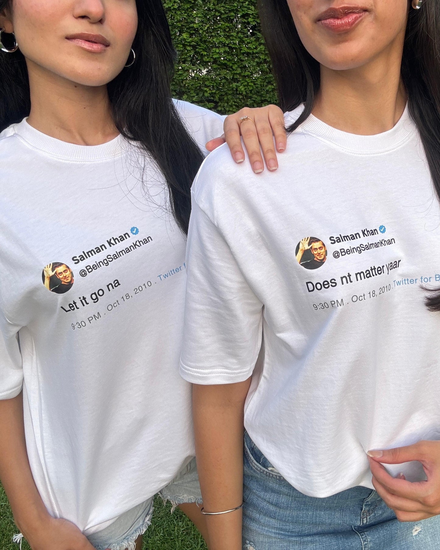 salman tweet oversized tee