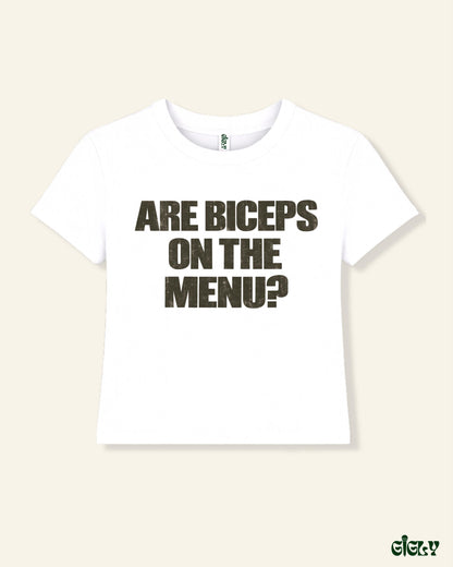 biceps baby tee