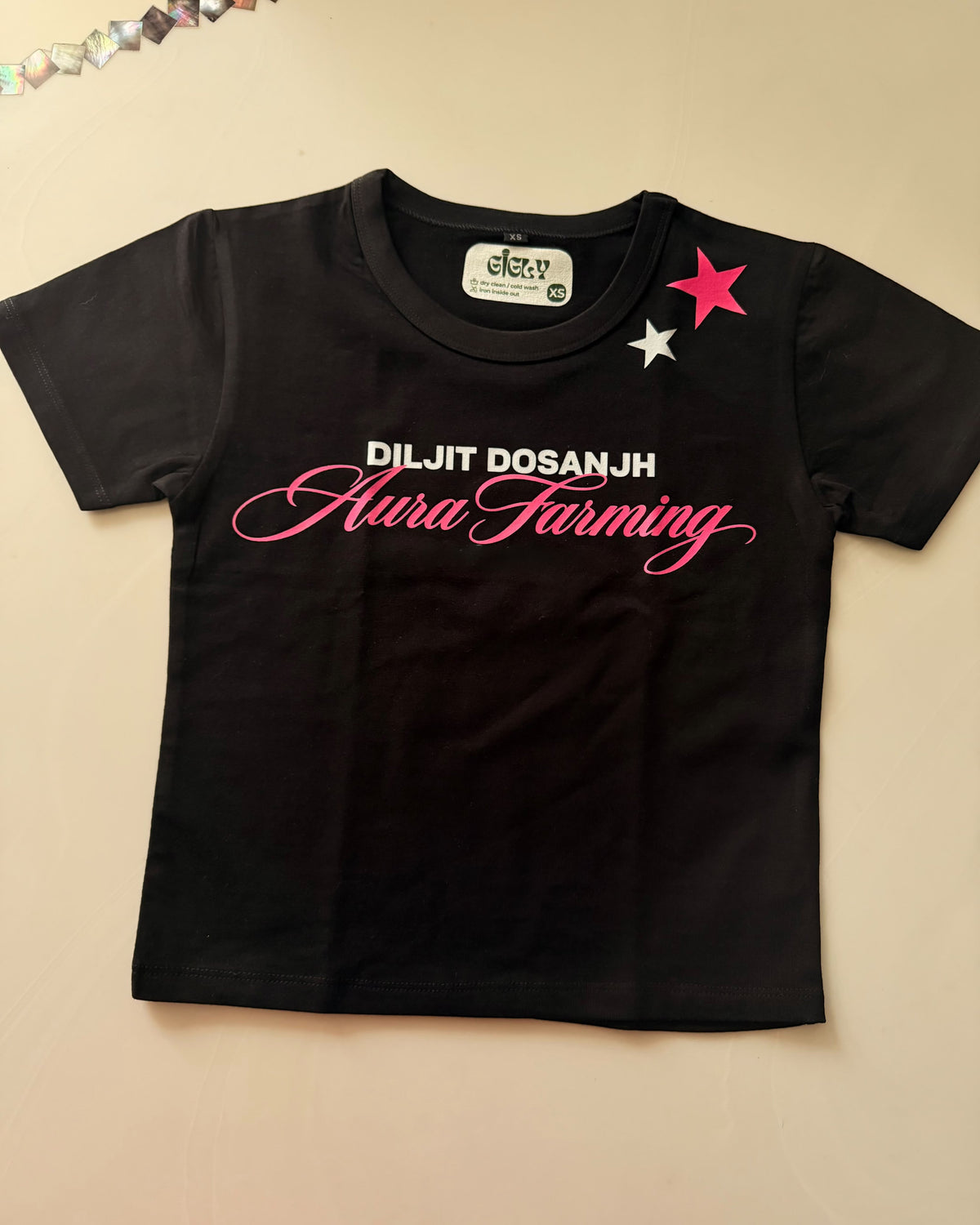 aura diljit baby tee
