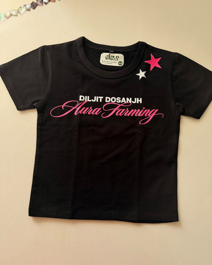 aura diljit baby tee