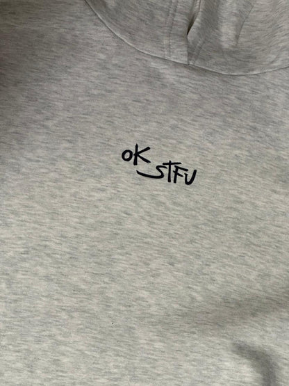 AP ok stfu grey hoodie